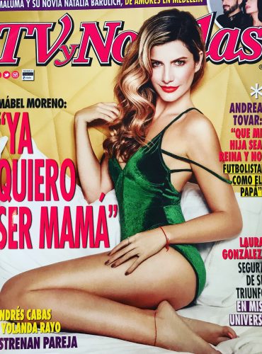 Mábel Moreno luce un body DE IRISARRI en portada de TVyNovelas